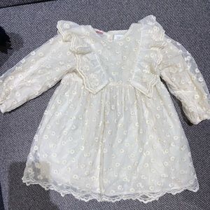 Beige drees for toddler girl, use only once!